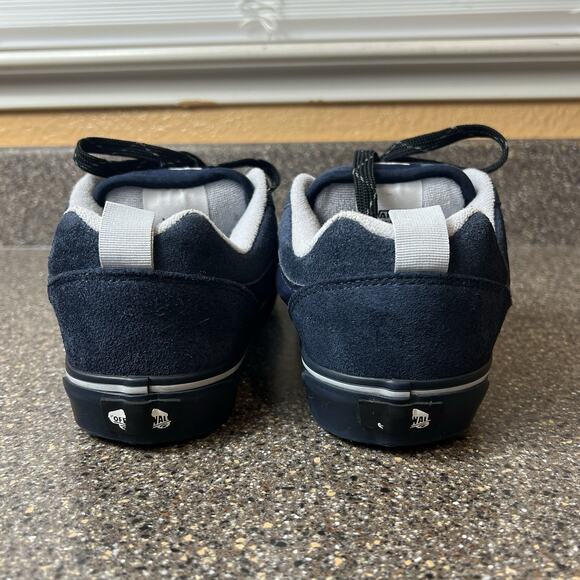 VANS Old Skool Blue Suede Skate Shoes Womens 8.5 Lace Up Low Padded Tongue Men 7 - Picture 8 of 10